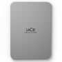 LaCie Mobile Drive Moon 2TB Externe Festplatte - silber. Flaches, silbernes Gehäuse. Dient der mobilen Datenspeicherung.