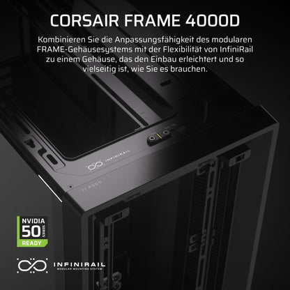 CORSAIR Frame 4000D Mid-Tower ATX PC-Gehäuse – Schwarz