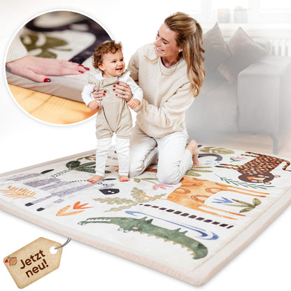 KIDDY KINGDOM Krabbelmatte Memory Schaum - 180x140cm beige