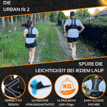 zeitgeist OUTDOOR Urban Fit 2 Laufweste 2 L für Damen und Herren