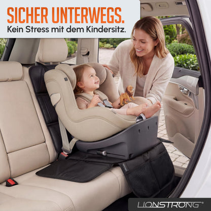 LIONSTRONG Kindersitzunterlage Autositzschoner ISOFIX, 2 Stück