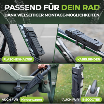 TITANLOCK Faltschloss No3 – ART-zertifiziertes Fahrradschloss