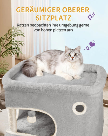 Hzuaneri MS20318LG Kratzbaum - 203 cm, Hellgrau