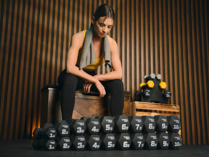 TREX SPORT Neopren Kurzhanteln Set 2 x 7 kg für Damen und Herren