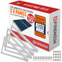 FIREND Solarmodul-Halterung 1180 mm, 4er-Set, Flachdach-Aufständerung aus Aluminium, Dreiecksform