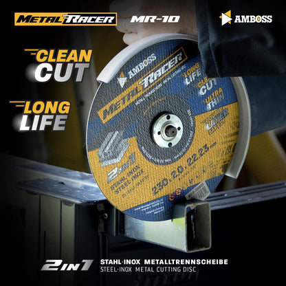 Amboss Metal Racer Trennscheibe 230 mm für Stahl & Inox, 25 Stück