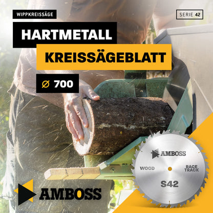 Amboss Werkzeuge HM Kreissägeblatt Brennholz - 700x30 Z42 WZ