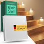 Scandinavian home 6er Set LED Treppenlicht Aussen/Innen Warmweiss