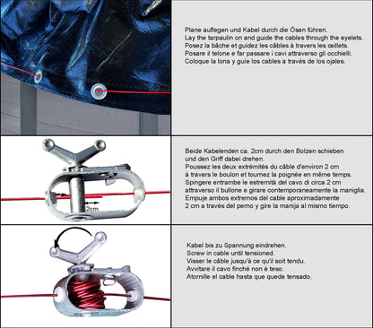 QUICK STAR Poolabdeckung Rund Ø 560 cm Schwarz - Solar Abdeckplane