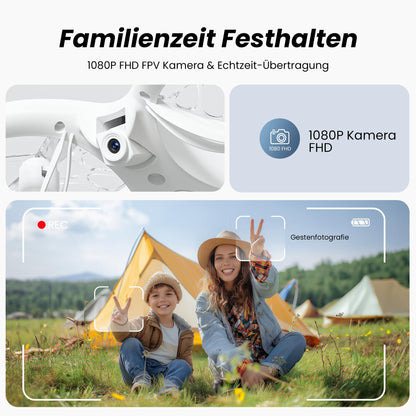 Ameta Morpho Kinderdrohne mit 1080P HD Kamera und FPV für Anfänger