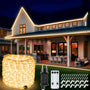 StarryEver LED Lichterschlauch 20 m, 800 LEDs, warmweiss, IP68 – transparenter PVC-Schlauch für die Aussenbeleuchtung
