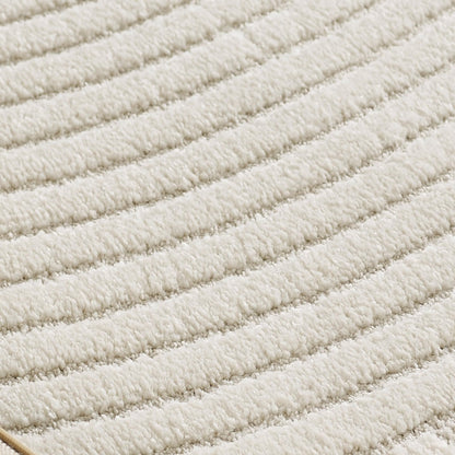 Teppich-Traum Designer Läufer 3D Bogen Muster Creme - 80x300cm