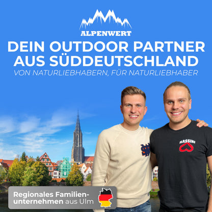 ALPENWERT Teleskop-Wanderstöcke aus Aluminium mit Korkgriff