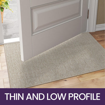 DEXI Schmutzfangmatte Innen 92x142 cm Dünn Rutschfest – Beige