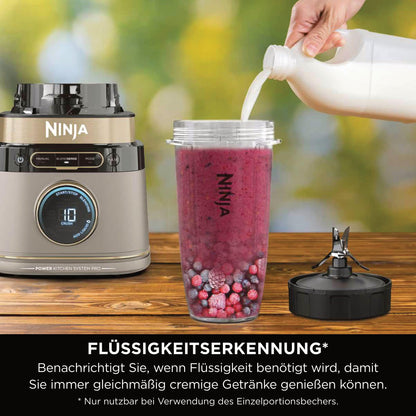 Ninja 3-in-1 Detect Power Blender Küchenmaschine Pro - Stone Gold