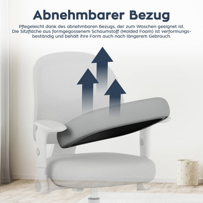 MARK ADLER Junior 5.0 Kinderschreibtischstuhl ergonomisch grau