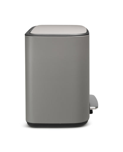 Brabantia Bo Treteimer Abfalleimer – 36 L Mineral Concrete Grau