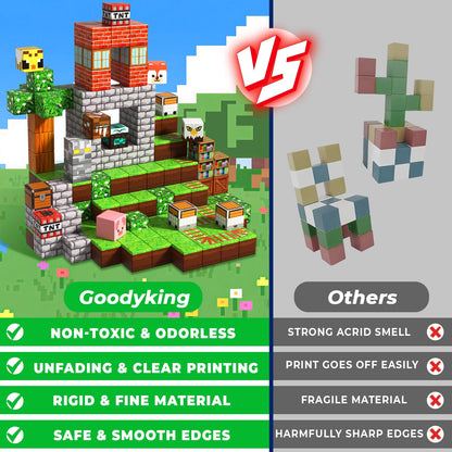 Goody King Magnetbausteine Set - 200 Teile Wald & Wiesen