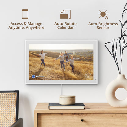 Dragon Touch 21.5 Zoll Digitaler Wandkalender Familienplaner – Weiss