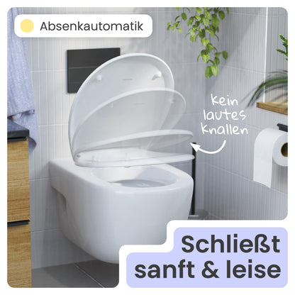 instmaier Alma WC-Sitz mit Absenkautomatik - Oval, Weiss