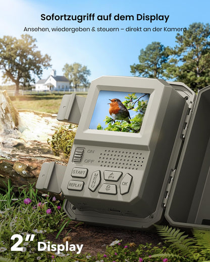 Misstech Wildkamera 4K 64MP mit Solarpanel und App, SV-TCKW