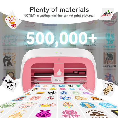 Likcut Glee S501 Mini Schneideplotter - Einsteigerset Rosa