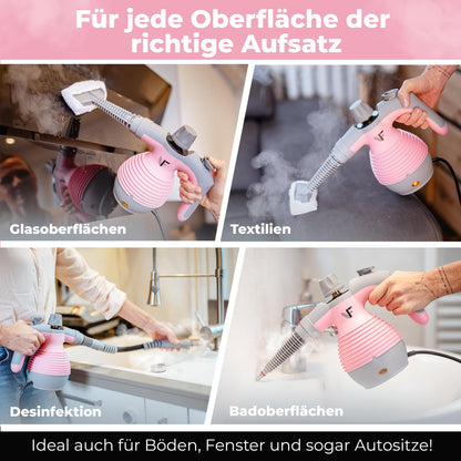 Neighbour's Friend Handdampfreiniger DR-P4 Rosa mit 350 ml Tank