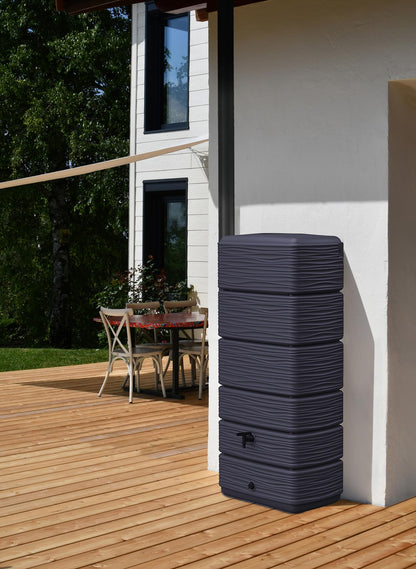 Ondis24 Regenwasser Wandtank Eco 300L Graphit Anthrazit