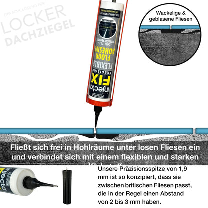Injectafix Precision Injektionskleber für lose und hohle Fliesen