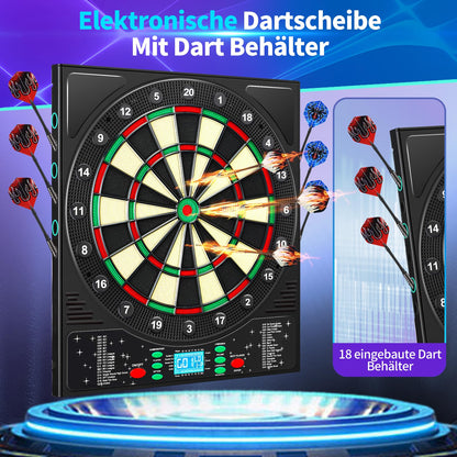 Coanhctm Profi E-Dartscheibe mit Deutscher Stimme