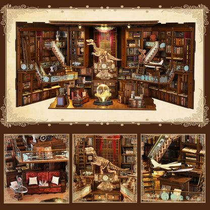 MiniCity Book Nook Kit Beyond Library Max, 3D-Holzpuzzle mit LED