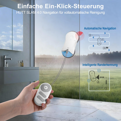 HUTT S55 Pro Fensterputzroboter mit 6500 Pa Saugkraft und SLAM 4.0