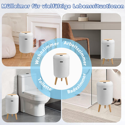 sapisecret Sensor-Mülleimer 10 L, weiss, geruchsdicht, Küche und Bad
