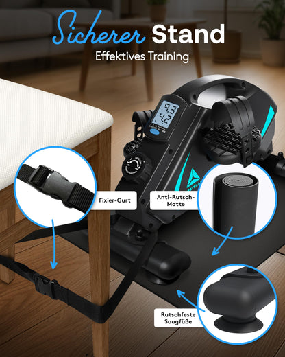 VitaFit Pedaltrainer Gelenkschonend für Senioren - Mini Heimtrainer