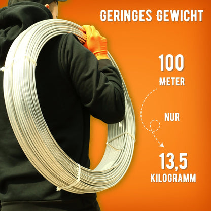 HausHeld® 45m Runddraht AlMgSi 8mm Erdungs-/Blitzschutz