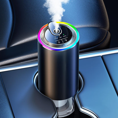 Towonshy Auto Lufterfrischer BJ 573 Duft-Diffuser Ultraschall Ozean mit RGB-Ringlicht