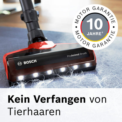 Bosch Unlimited 7 ProAnimal Akku-Staubsauger BKS711PET, beutellos, rot