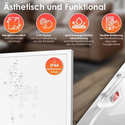 KESSER Infrarotheizung Heizpaneel - 350W Stand/Wand