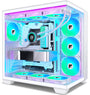 FOIFKIN F600 ATX Mid-Tower Gaming PC Gehäuse mit ARGB Lüftern - Weiss