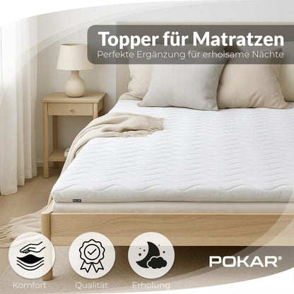 POKAR Matratzentopper 140x200 cm Kaltschaum orthopädisch 5 cm