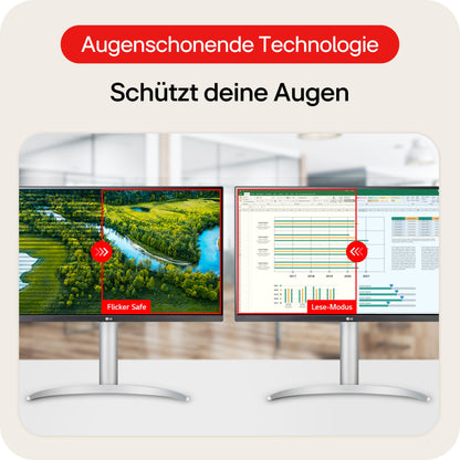 LG 27UP650K-W 27 Zoll Ultra UHD 4K Monitor - Weiss