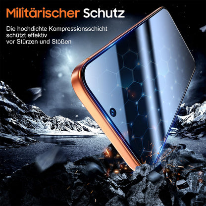 UniqueMe Panzerglas Sichtschutz für iPhone 17 Pro Max, 2 Stück