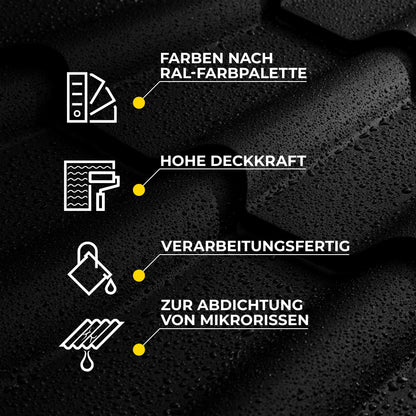 Isolbau Nano Dachlack & Fassadenfarbe 12 kg - Steingrau