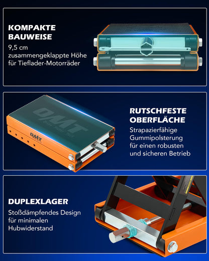 Orion Motor Tech Motorradheber 500kg Scherenheber - Orange