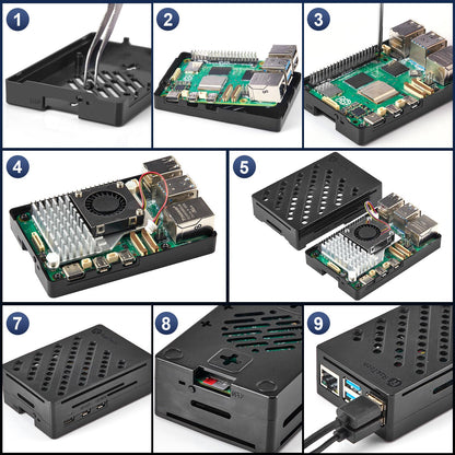 RasTech Raspberry Pi 5 8GB Kit – 64GB Edition mit Active Cooler