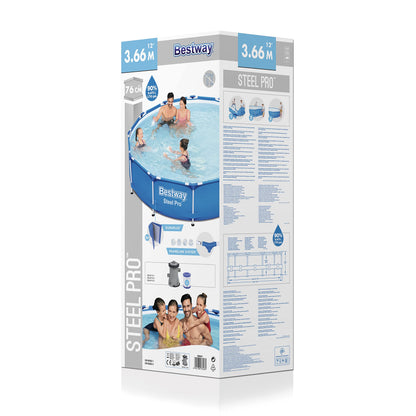 Bestway Steel Pro Frame Pool-Set Ø 366x76cm Blau
