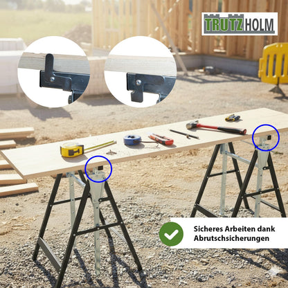 Baumarktplus Arbeitsbock 2er-Set höhenverstellbar 80-130 cm 400 kg