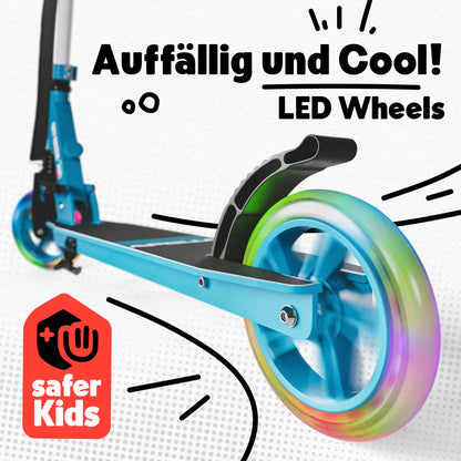 Apollo Skyracer City Roller mit LED Leuchträdern – Kinder & Teens