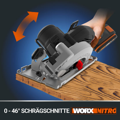 WORX Nitro WX531.9 Akku Kreissäge 20V – Ohne Akku