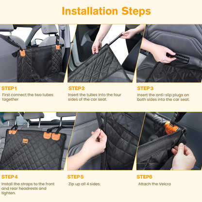 pecute Extra Stabiler Hunde Autositz für grosse Hunde – Schwarz